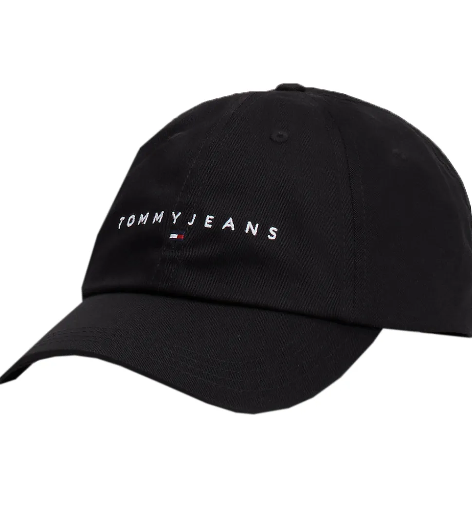 Tommy Hilfiger Kasket - Linear Logo - Sort