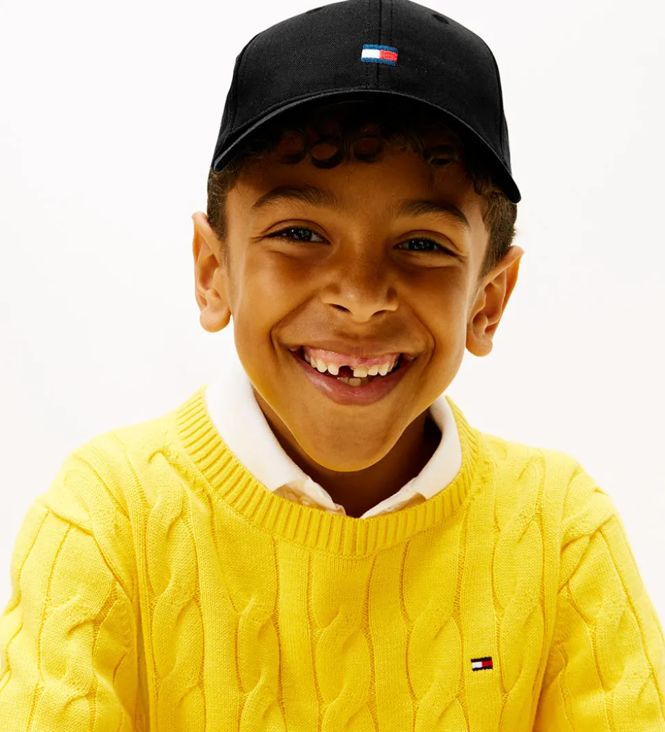 Tommy Hilfiger Kasket - Small Flag - Sort