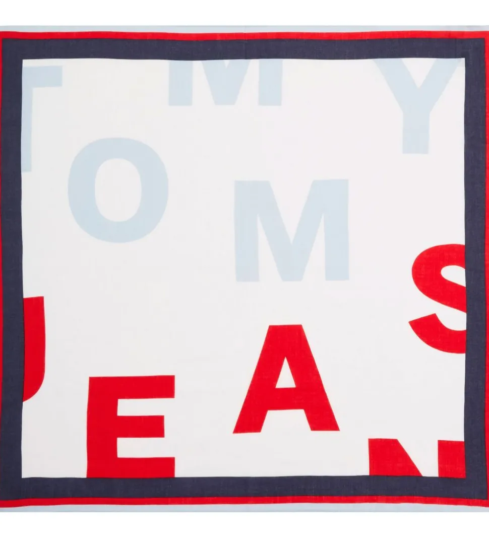 Tommy Hilfiger Tørklæde - Rød/Twilight Navy