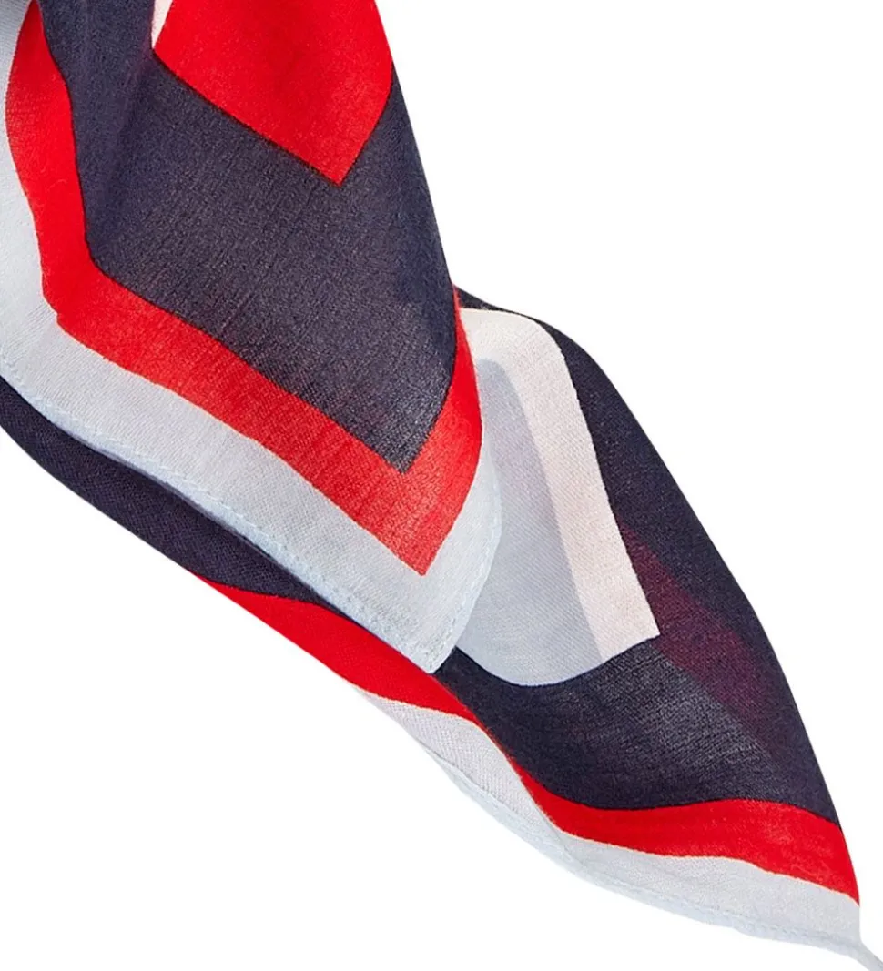 Tommy Hilfiger Tørklæde - Rød/Twilight Navy