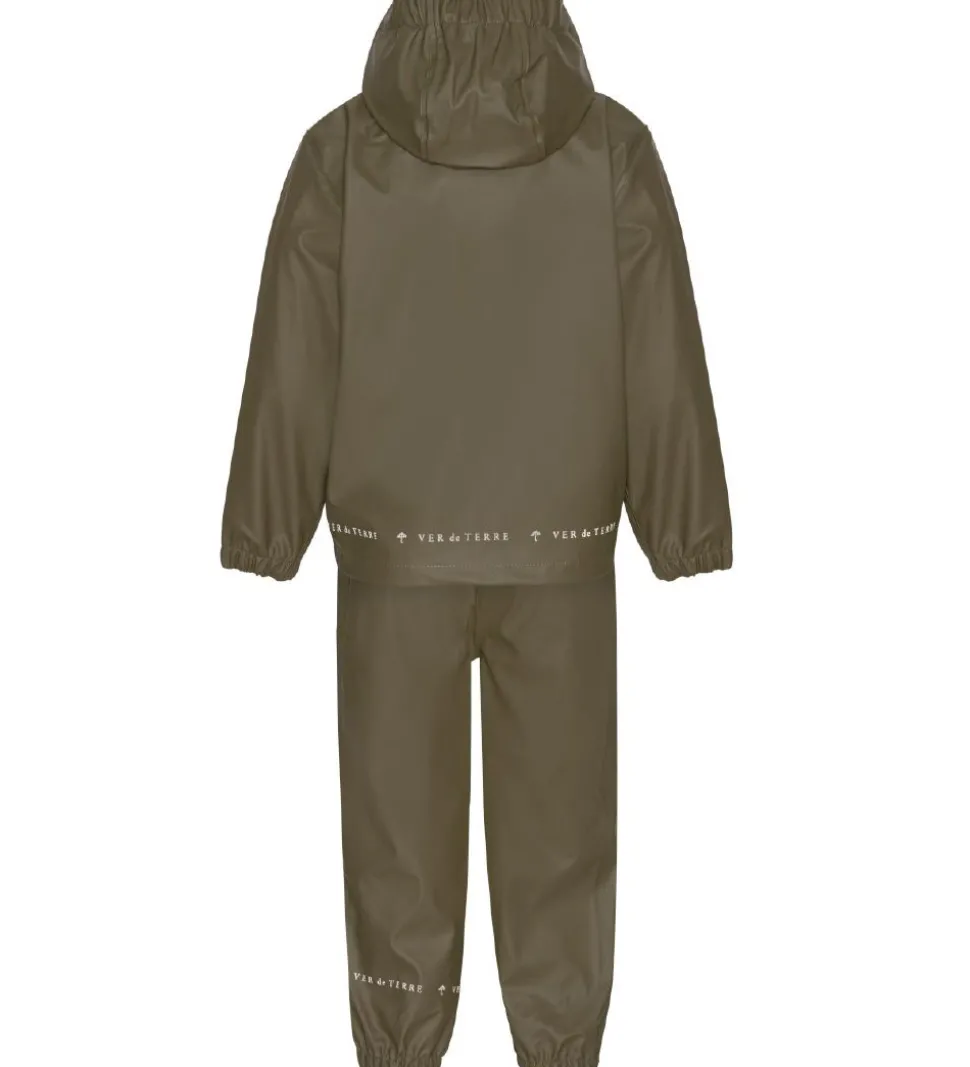 Ver de Terre Regntøj m. Seler - PU - Dark Moss