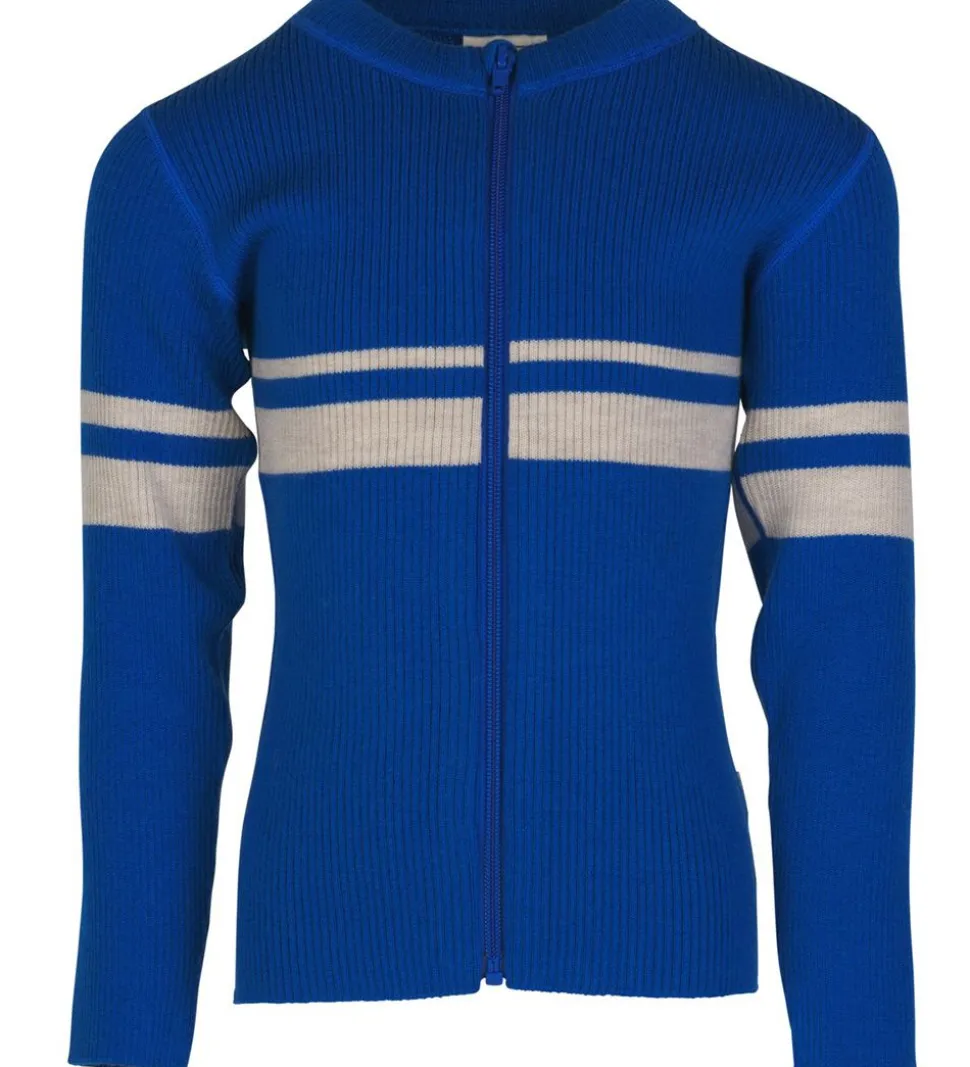 Voksi Cardigan - Uld - Rib - Twilight Blue