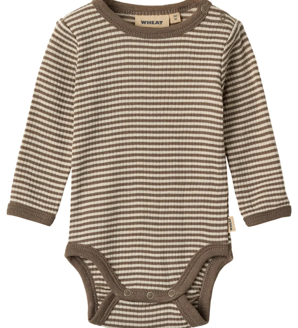 Wheat Body l/æ - Uld - Rib - Lucca - Wood Stripe