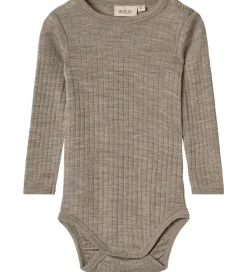 Wheat Body l/æ - Uld/Silke - Rib - Liea - Khaki Melange
