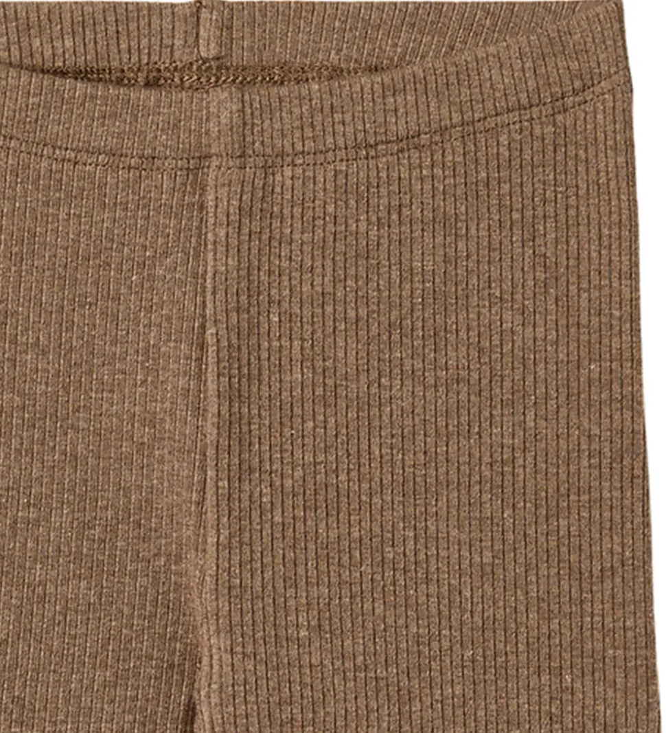 Wheat Leggings - Rib - Jules - Coffee Melange